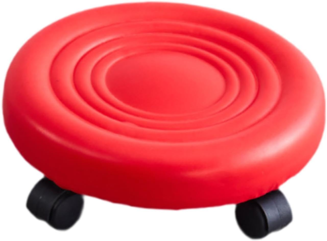 Low Height Rolling Stool with Swivel Caster for Mechanical Manicure Sport Red|Home & Garden | Furniture | Benches & Stools