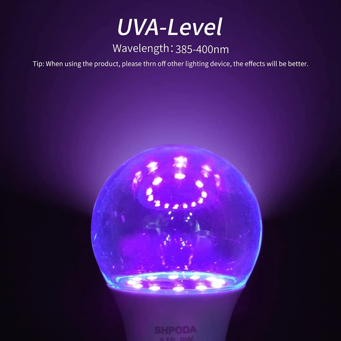 ANTIOCH 3 pezzi 10 W UV lampadina fluorescente UV UV lampada nera luce blu lampada E26 110 V 220 V per la decorazione di feste di DJ
