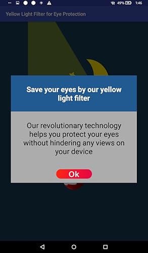 Yellow Light Filter App for Eye Protection