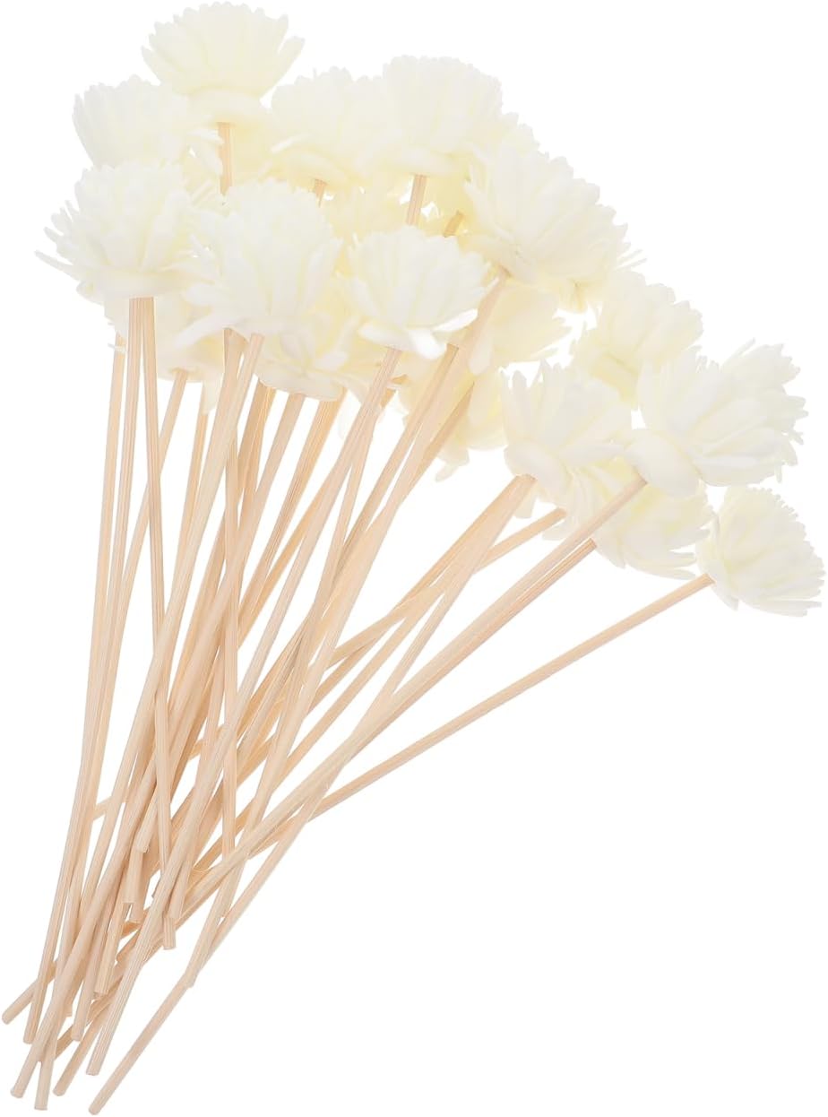 Healifty 30pcs Reed Diffuser Sticks Natural Fragrance Diffuser Oil Sticks for Home Decorations