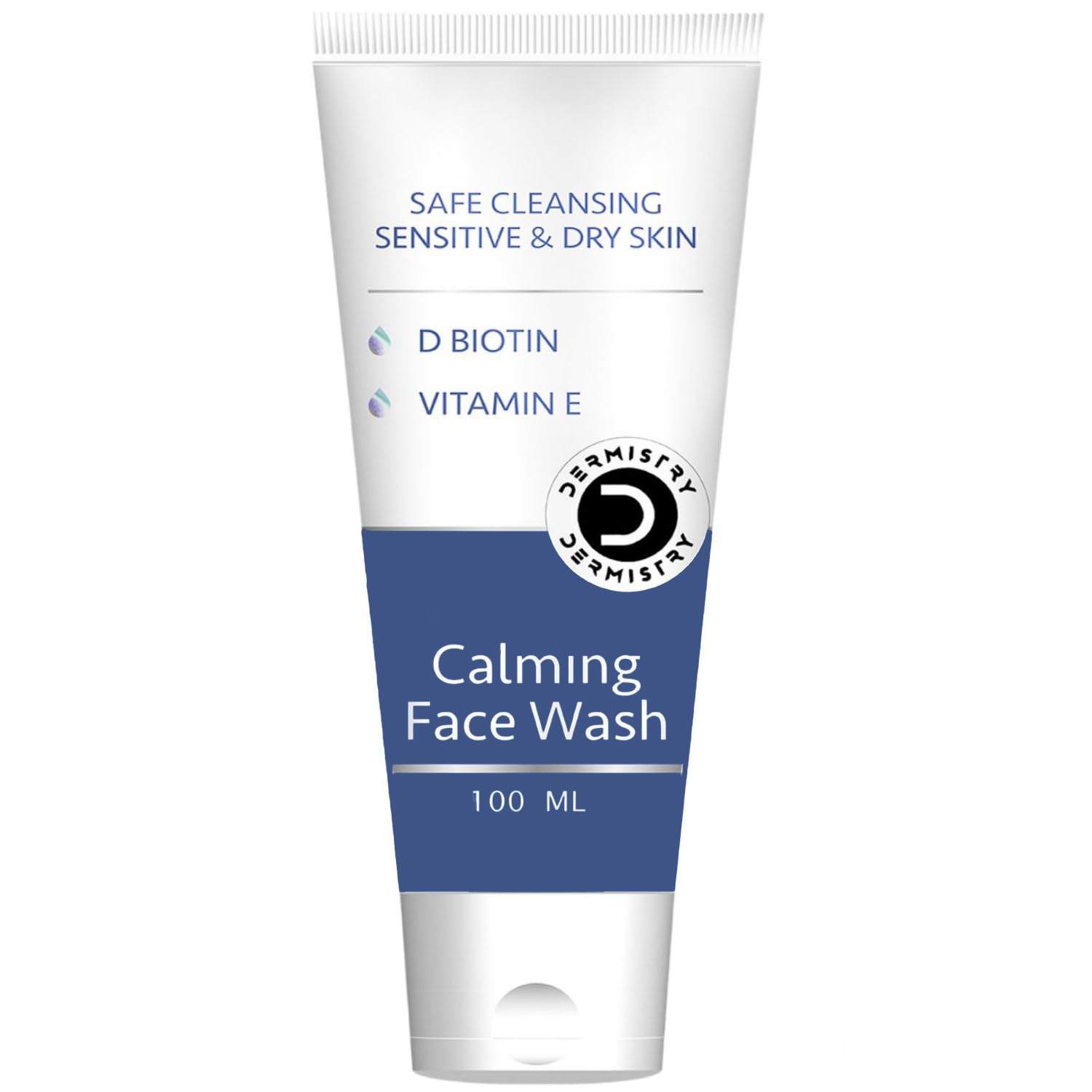 - Sensitive Dry to Very Dry Skin Mild Safe Gentle Biotin Vitamin E Cleanser Moisturizing Face Wash Sulphates & Soap Free Suits Combination & All Skin Types Winter & All Seasons Men Women 100ml