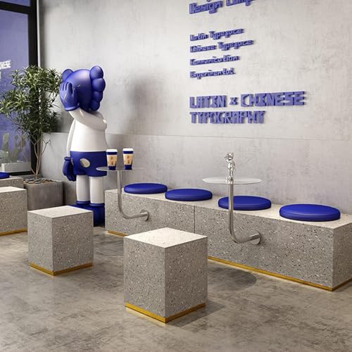 Mesa de bar redonda moderna de 40cm con tablero de acero inoxidable y montaje en pared de estilo industrial 5