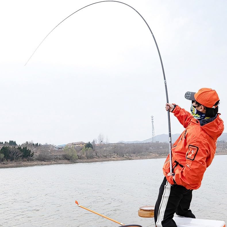 Canna da Pesca per Torrente Canna da Pesca Estremamente Leggera, Piccola, Completa, Canna da Pesca Ultraleggera in Carbonio Duro, Canna da Pesca a Mano Canna da Pesca compatta(5.7M)