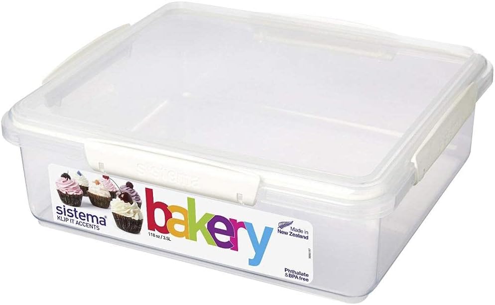 Sistema3.5L Bakery Box Accents White Clip