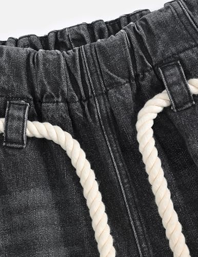 Aelfric Eden Baggy Barrel Jeans Reverse Loose Ripped Denim Pants for Women Men Elastic Waist Streetwear Y2k Trousers3