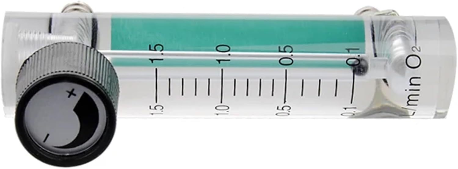 1PCS 0.1-1.5L Oxygen Air Flow Meter With Copper Connector