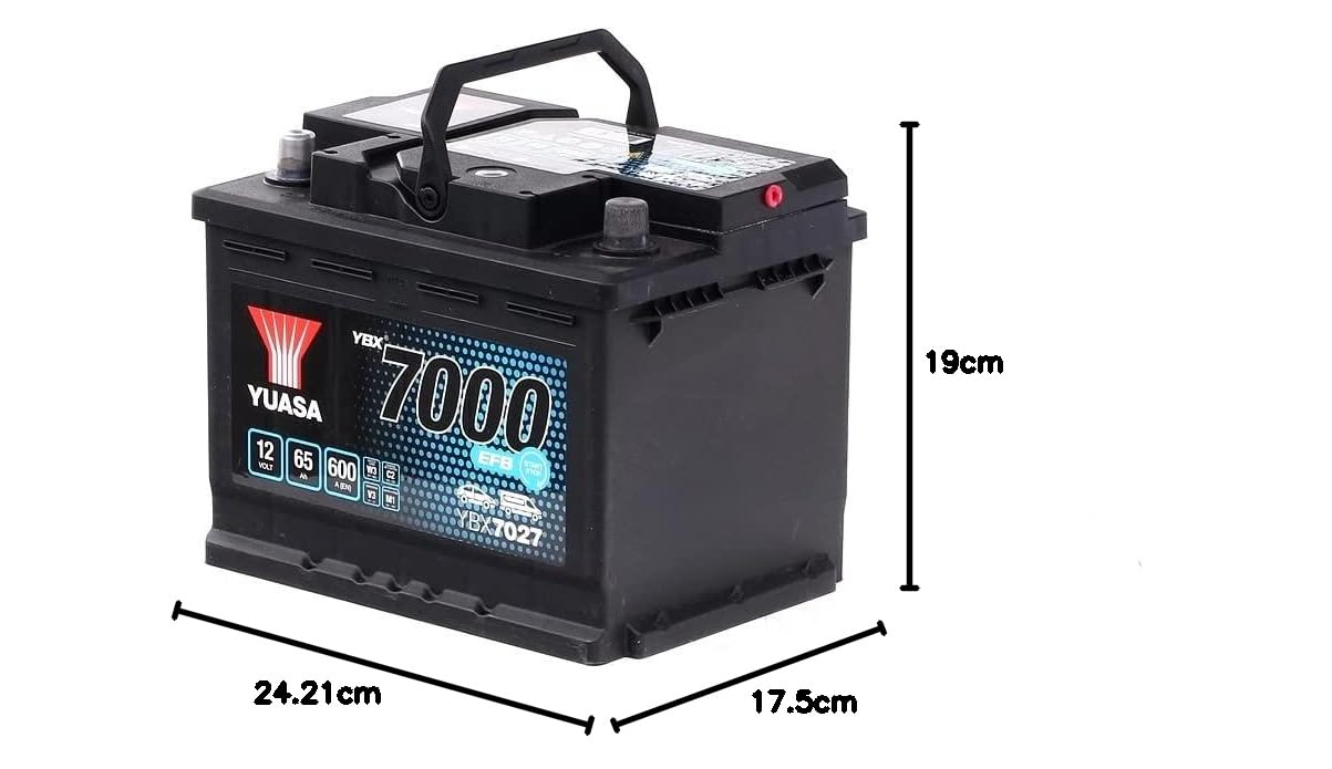 YUASA Batteria 65, Ah 600, A/EN YBX7027 L 242mm B 175mm H 190mm