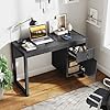Costway Home Office Computer Desk White Study Desk Laptop Table With Drawer & Storage Shelf, Color: White, Model: P12I-10N4-AG3IT - View #10