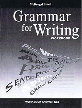 Paperback McDougal Littell Literature: Grammar for Writing Workbook Answer Key Grade 10 Book