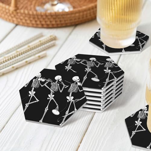 Dessous de verre en céramique et support hexagonal haut de gamme - 3