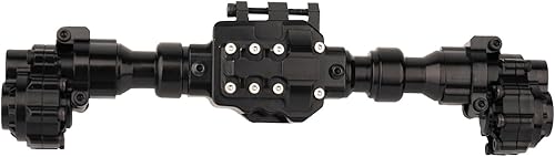 Miniatura 7 de ZXYRC Aluminio CNC integrado Portal Eje Vivienda Frontal Intermedio Trasero para 110 RC Crawler TRX6 G63 6x6 Actualización Piezas (negro)