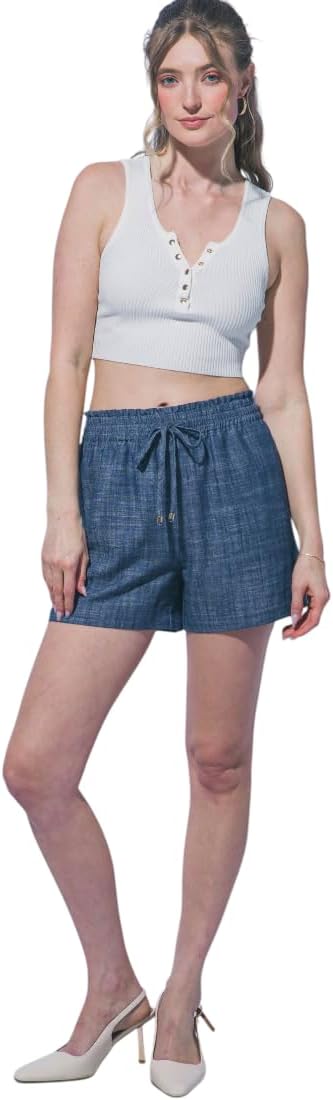 Love Tree Women's Linen Drawstring Shorts