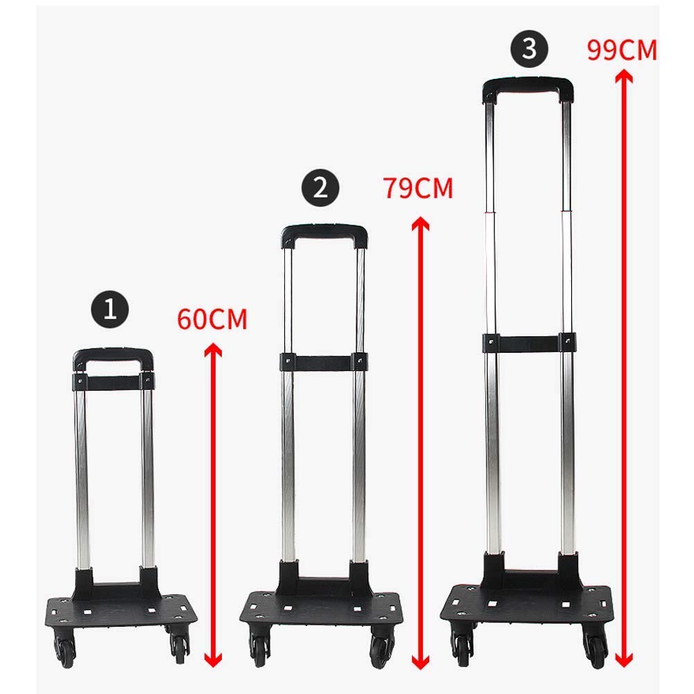 YOSOO Chariot De Magasinage Chariot Pliable Lavable De Tuyau D'acier De