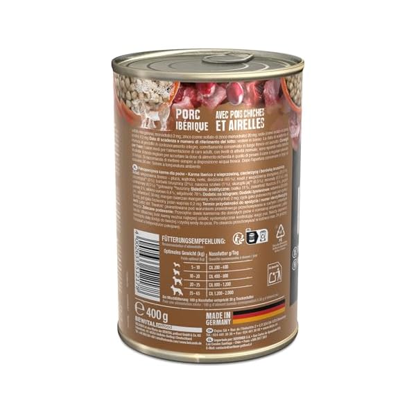 Belcando Super Premium Dose [Iberico mit Kichererbsen & Preiselbeeren] | Nassfutter für Hunde | Feuchtfutter Dose | Alleinfutter für Hunde Aller Rassen – Bild 4