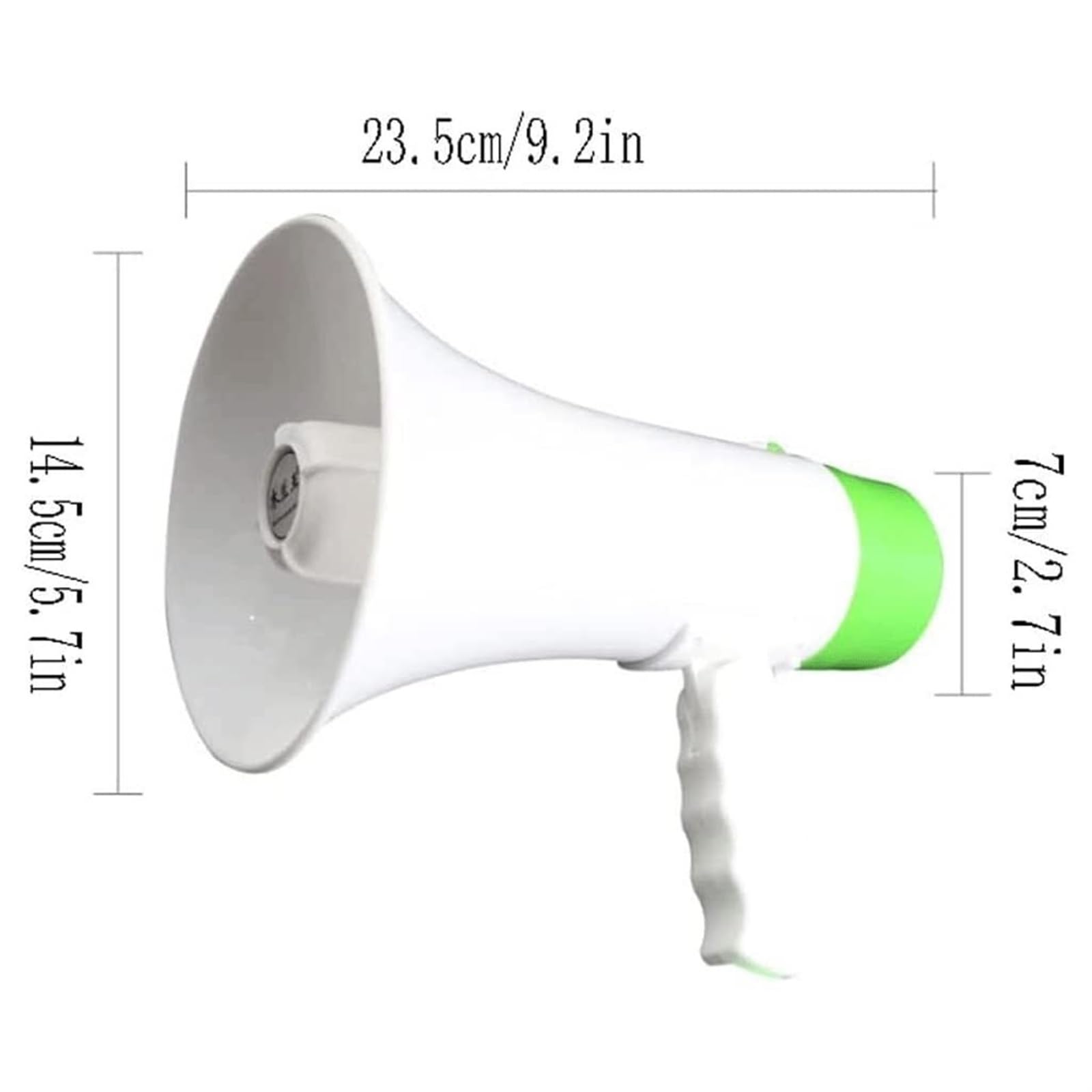 Megafono Altoparlante Megafoni Megafono Portatili Amplificatore Palmare con Controllo del Volume Maniglia Pieghevole Megafono Bullhorn