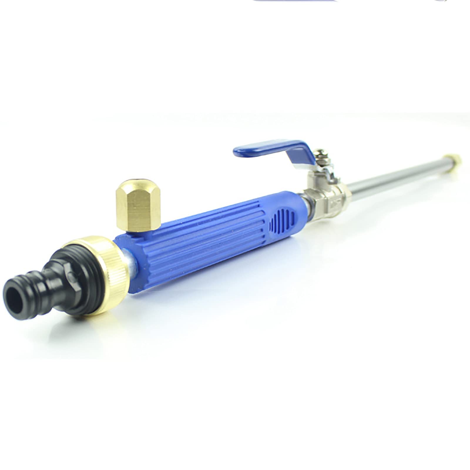 Pistola a Spruzzo per Irrigazione Attrezzo d'annaffiatoio da giardino ad acqua lavaggio auto alta pressione per La Pulizia Dell'irrigazione(Blue)