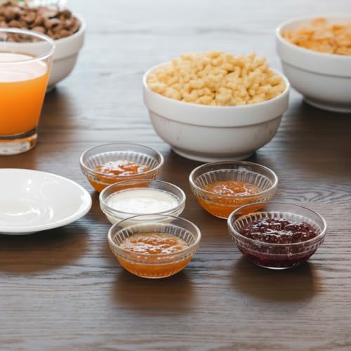 Set de 50 tazones pequeños de vidrio 3 pulg aptos para lavaplatos miniatura 6