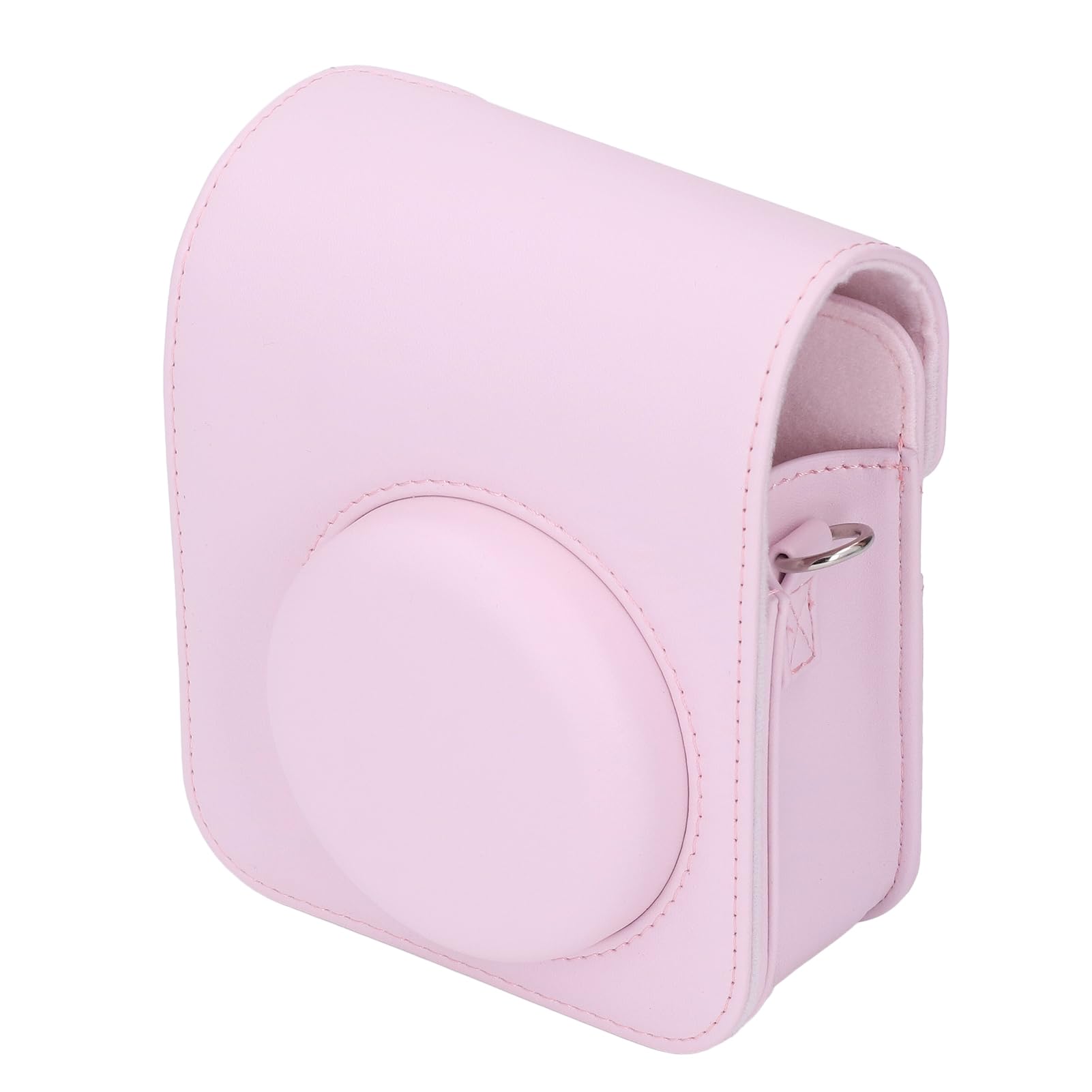 Custodia portatile per fotocamera istantanea in pelle PU retrò per fotografia Mini12 (Rosa)