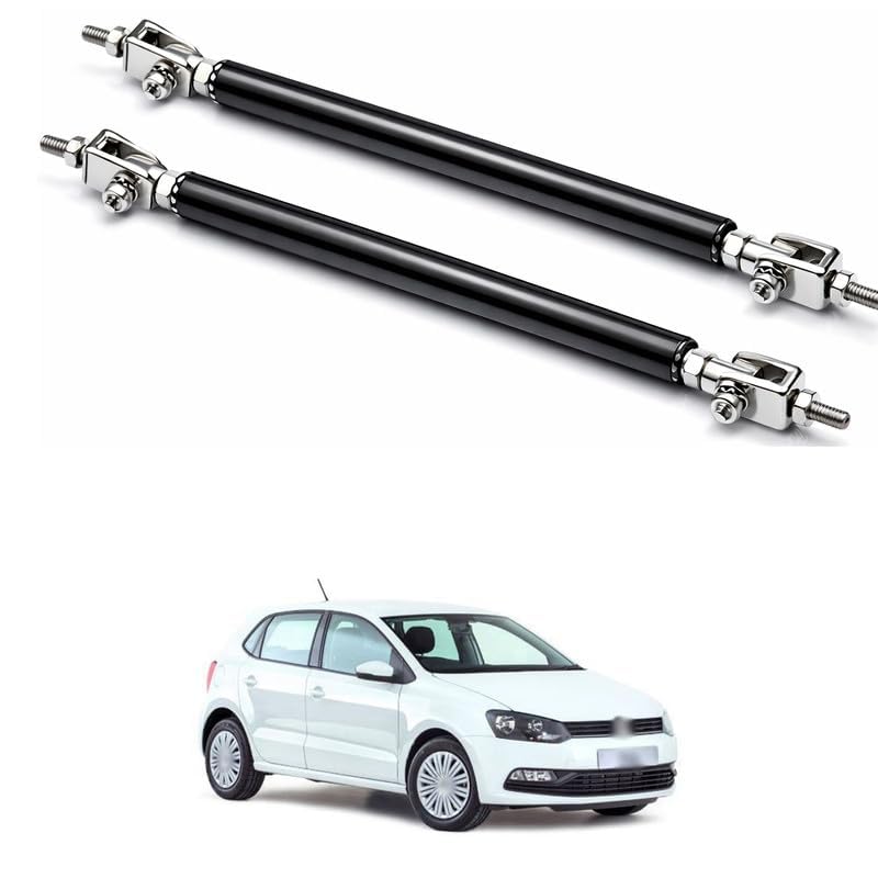 Front Splitter Support Rods, Strut Rods for Cars Vehicles, 8''-11'' Automotive Replacement Bumper Lip Splitter Bars Fit Adjustable Universal (Black)-image-5