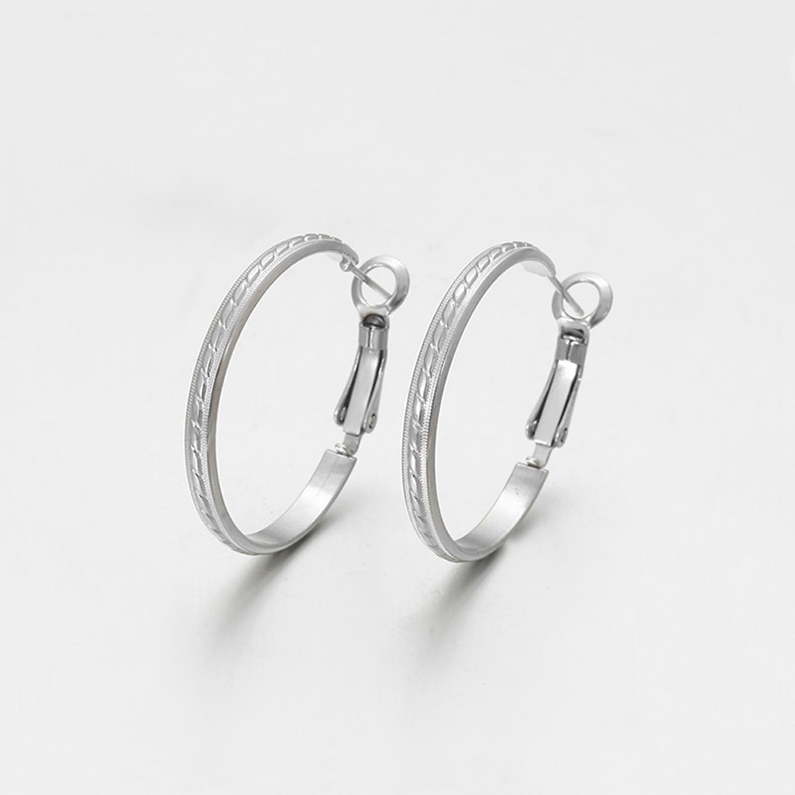 9K/14K/18K Weißgold/Platin Ohrstecker Ohrringe Damen