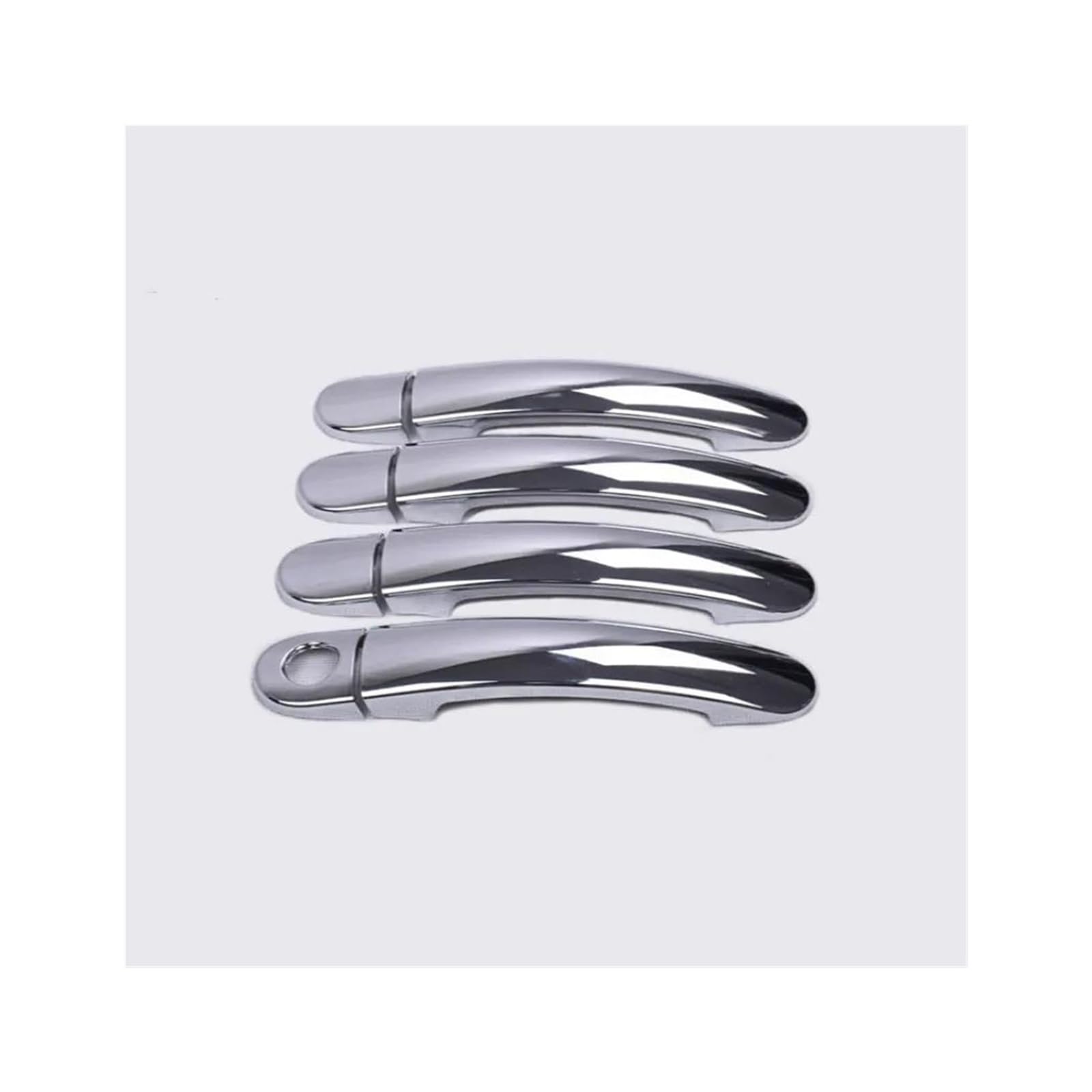 Hckclmbmzw Silver A Car Door Handle Covers Stickers Gloss Black Chrome Accessories Styling For Golf 5 Mk5 V For Rabbit 1K 2004-2009 Door Handle Cover(Silver A)