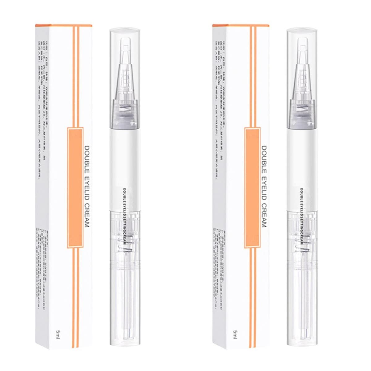 Pegamento de lápiz de párpado doble, pegamento invisible doble, crema de peinado de párpados, adhesivo duradero para levantar los párpados, crema hace que los ojos sean más grandes