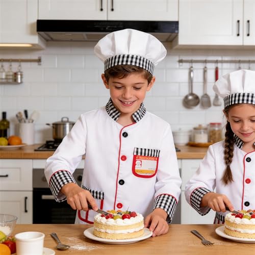 Disfraz infantil de chef KAKALVER para niñas 8-10 años miniatura 2