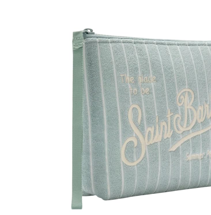 Saint Barth MC2 POCHETTE ALINE EFFETTO SPUGNA CON FANTASIA A RIGHE IN RILIEVO
