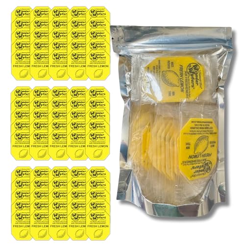 Wonder Wafers 75 count Air Fresheners Individually Wrapped, Fresh Lemon