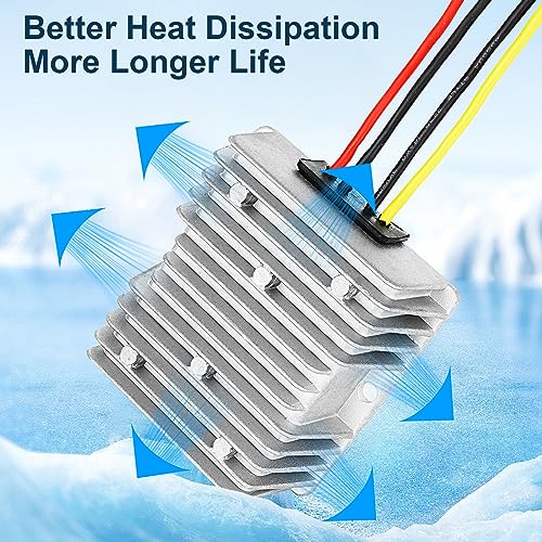 Image of 10A 120W Golf Cart 18V 20V 24V 36V 48V Step Down to DC 12V Converter Voltage Regulator Reducer Power Buck Converter Waterproof Transformer(DC 16-58V Inputs