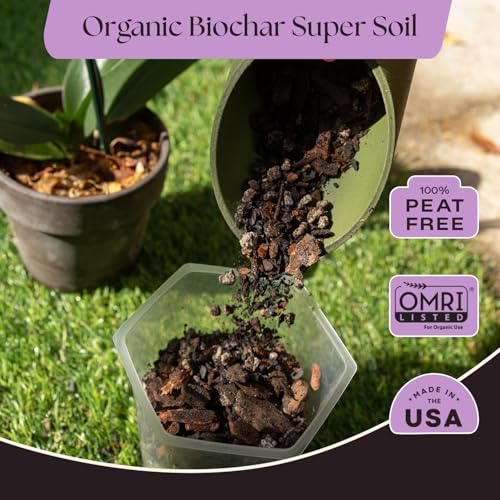 Image of Rosy Soil Orchid Potting Mix, 4 Quarts | Peat-Free Orchid Soil for Repotting, Phalaenopsis, Cattleya, Dendrobium, Biochar & Mycorrhizae Blend for Indoor Gardening