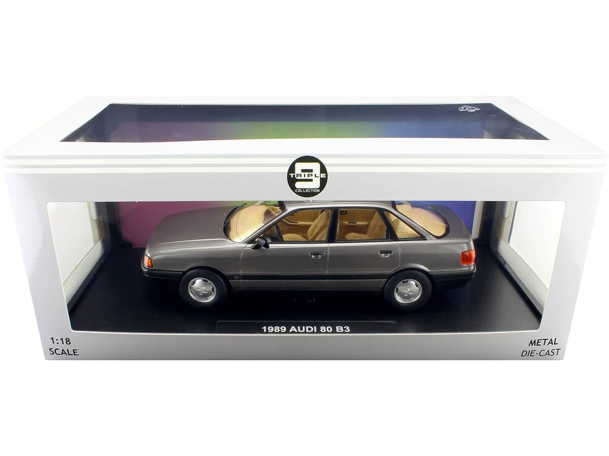 Triple 9 1800344 - Audi 80 B3 1989 - Rouge Métallisé Foncé - 1/18 - Neuf