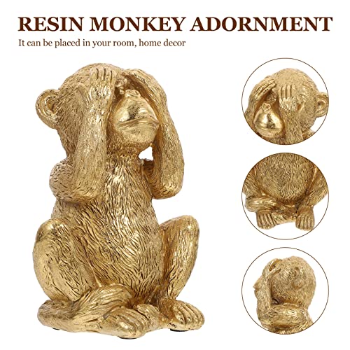 Figura Decorativa de Resina Mono Moderno miniatura 5