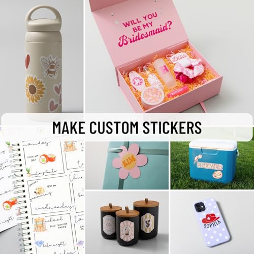 Image of Cricut Maker 4 Cutting Machine Ultimate Beginner Sticker Making Bundle - Print Then Cut Machine with Waterproof Sticker Paper & Vinyl for Custom Stickers & Small Business, Seashell Die-Cutting Machine
