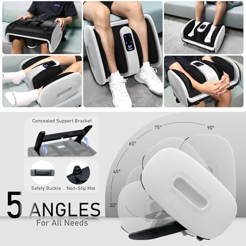 Foot-Massager-with-Heat-Ice-Therapy-Shiatsu-Foot-Massager-for-Neuropathy-Circulation-Plantar-Fasciitis-Relief-Deep-Kneading-Rolling-Gel-PackFootmuffs-Offered-Gift-Idea-for-Parents-White