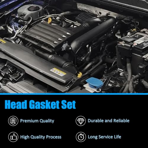 Image of AUCERAMIC HS26543PT4 Full Head Gasket Set with Valve Cover Gasket Compatible with Ford Edge Police Interceptor Lincoln MKT MKX 3.7L V6 DOHV 24V Replace# VS50814R