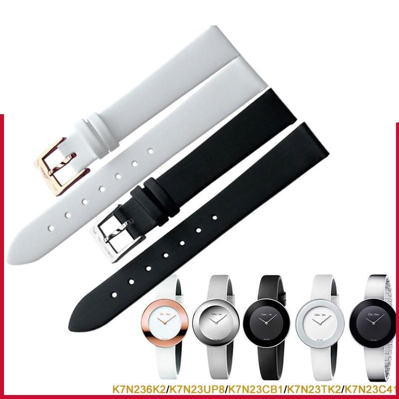 Bracelet de montre en cuir véritable CK K7N236 souple - 4