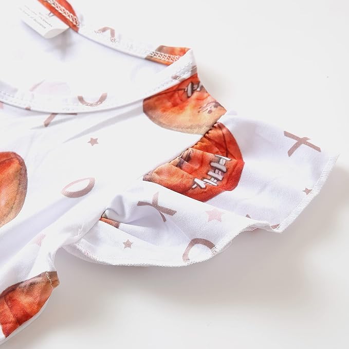 Toddler Girl Dress Horse Print Ruffle Bottom Casual Dress Summer Clothes 1-8Y3