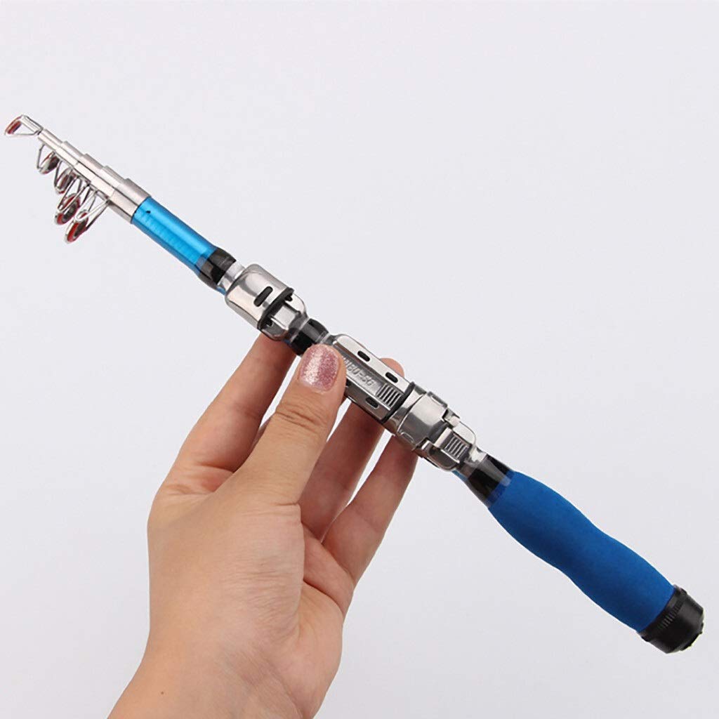 Mini Super Light Duro de Fibra Carbono la Mano caña Pescar telescópica Corriente Barra Giro Polo Sea Pequeño