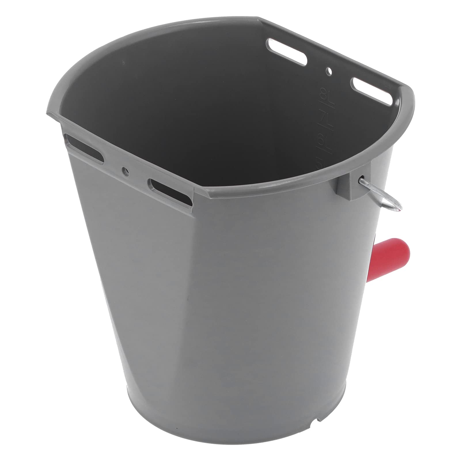 Cubo alimentador de 8 litros con 2 tetinas, accesorio para alimentación de leche, granja ganadera, gris (para ganado)