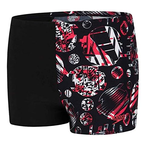 Speedo Glitchamp Boys Aquashort Swimsuit Cover