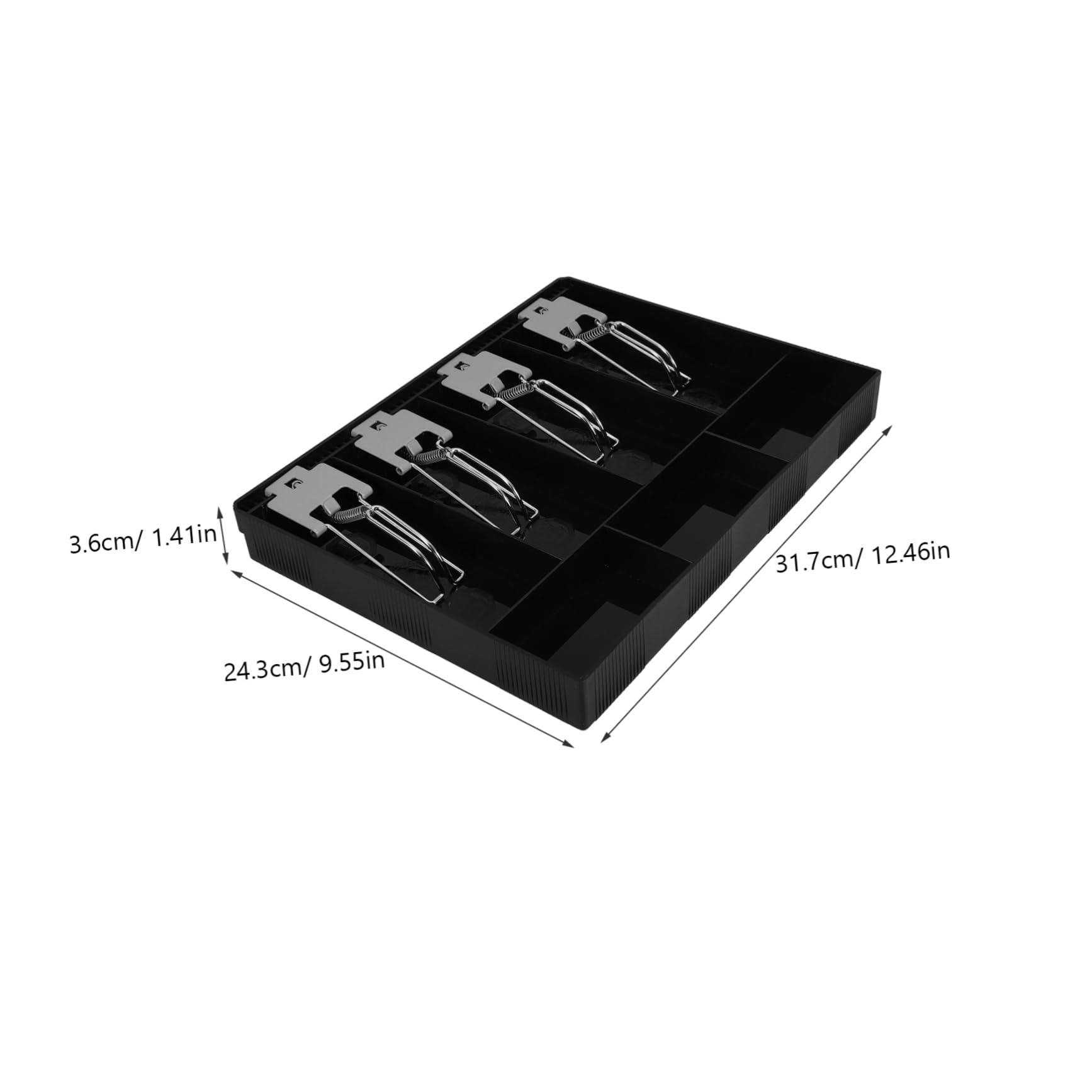 Kassenschale Mit Mehreren Fächern Aus Kunststoff Geldschale Mit Eisenclip Für Kassenschublade Münzschale Und Geldaufbewahrungsständer Praktisch Für Supermärkte Und Convenience