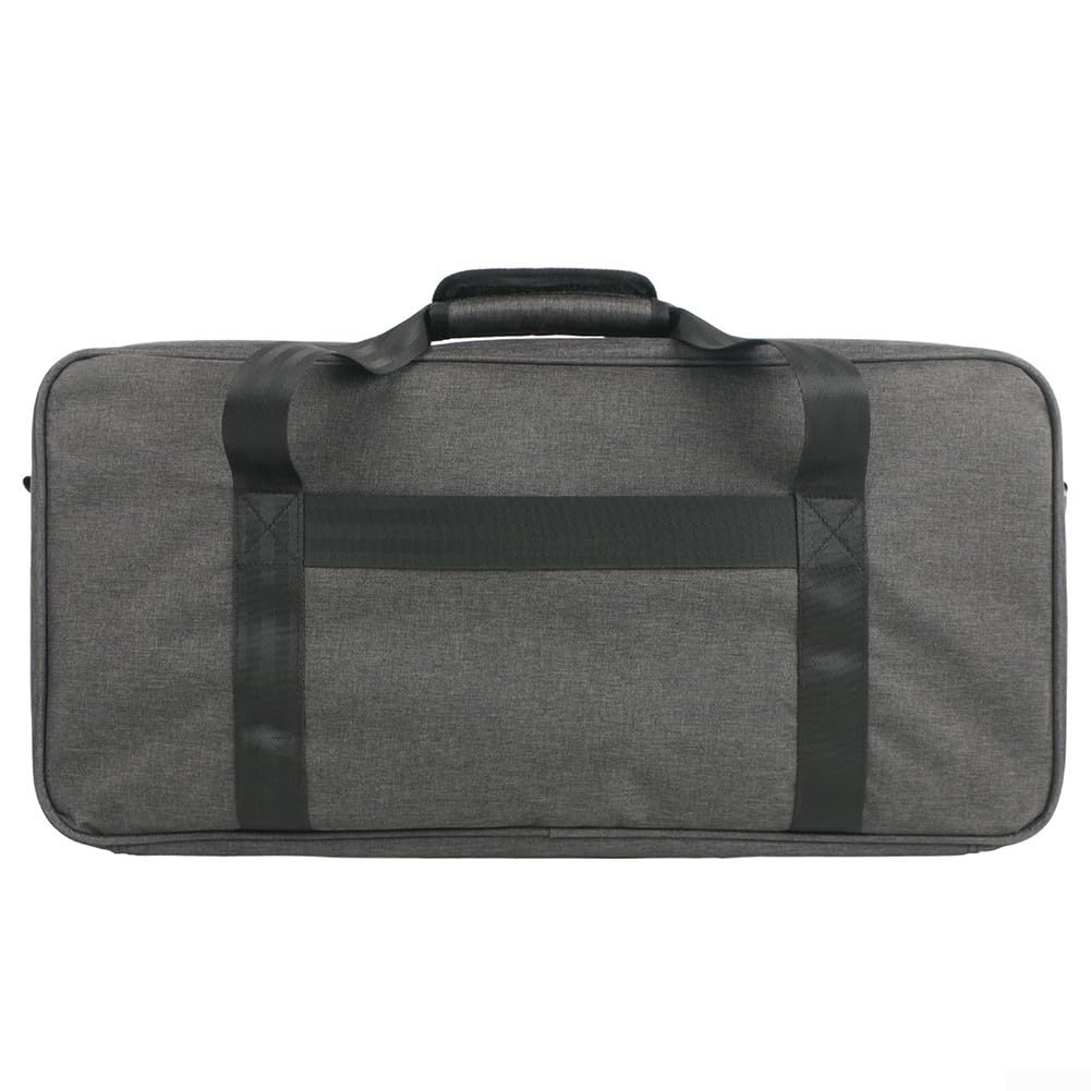 Funda para pedal de efectos de guitarra, resistente, con espacio para accesorios y pedales, color negro, 49 x 27 x 16 cm