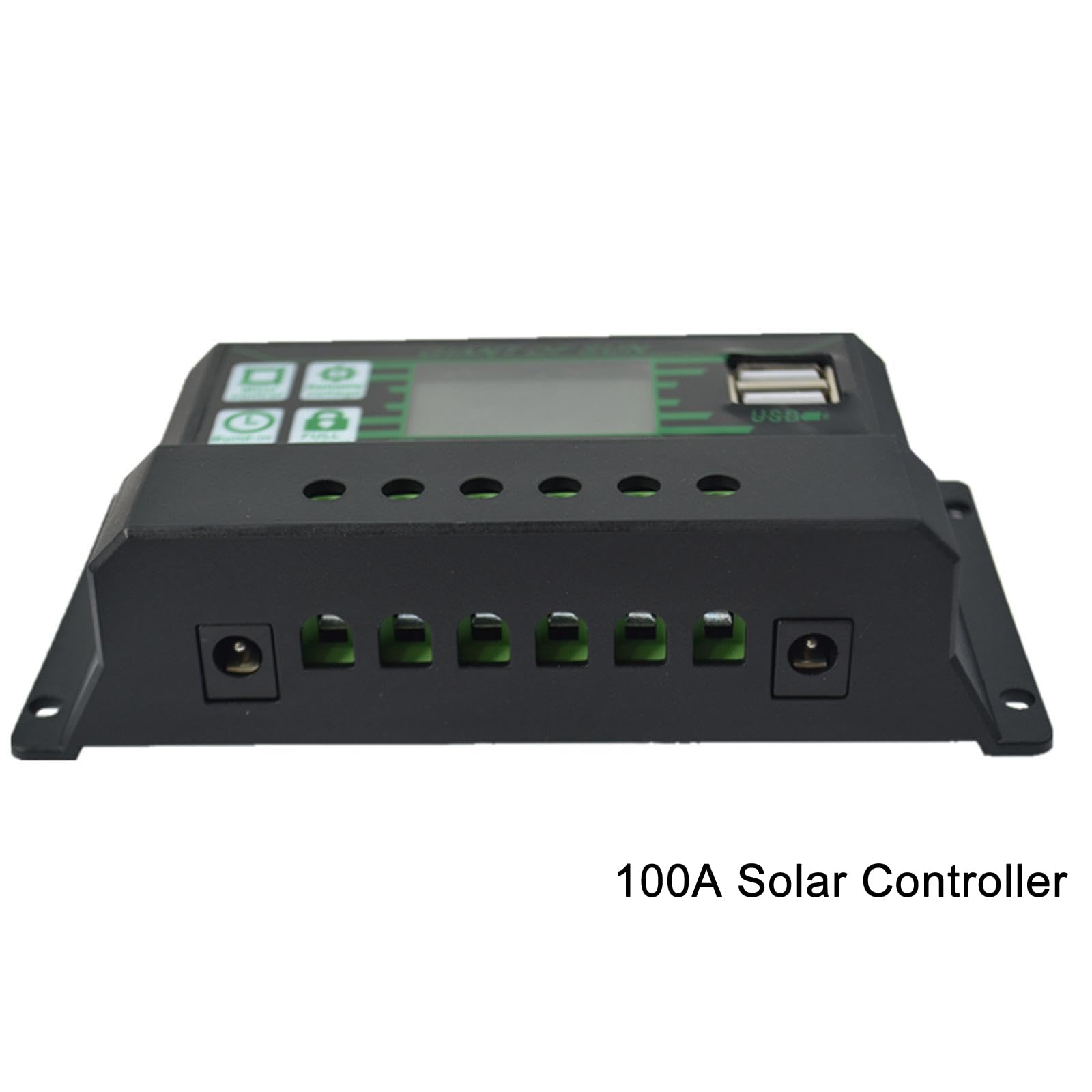 30W Solare Pannello Kit, Caricabatterie per Pannello Solare Fotovoltaico da 12V Con Linea di Ricarica 10 In 1 Controller 100A, Power Bank di Ricarica All'Aperto per Roulotte, Barca, Campeggio, Pesca