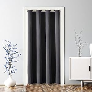 ChrisDowa Blackout Door Curtains for Doorway...