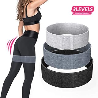 Booty Band Fabric Resistance Bands - Non-Slip Design for Glute and Hip Exercise