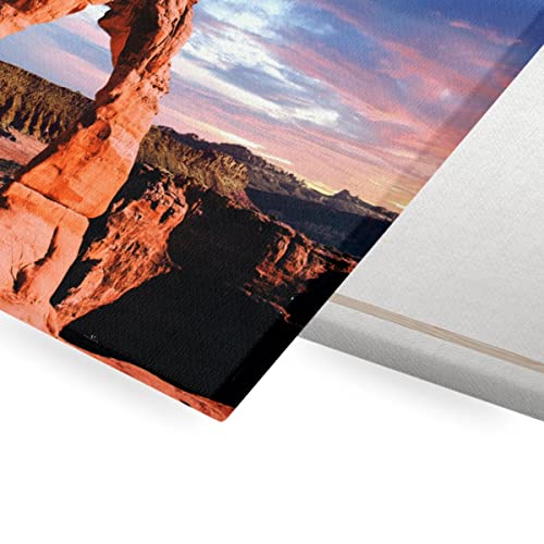 Toile imprimée arche en pierre pour une déco salon évasion Grand Canyon
