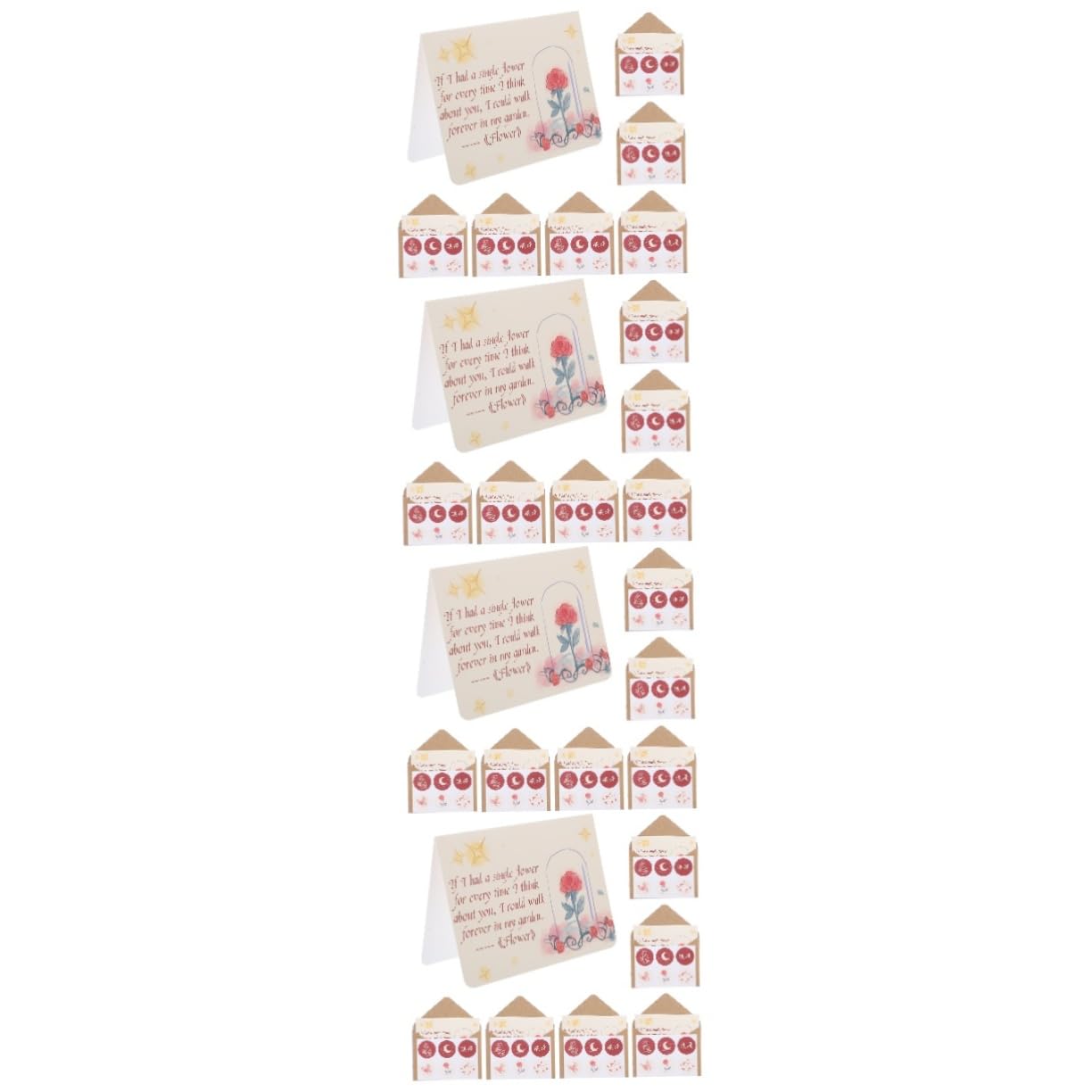 MAGICLULU 24 Piezas Tarjeta De Mensaje De Graciosas Tarjetas De Felicitación Tarjetas De Aniversario Para Esposa Cumpleaños Para Esposa Invitación Tarjetas De Boda Papel Trabaja Rosas
