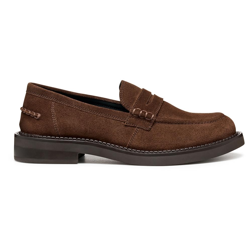 Geox Women's D SERILDA Loafer, Brown, 41 EU