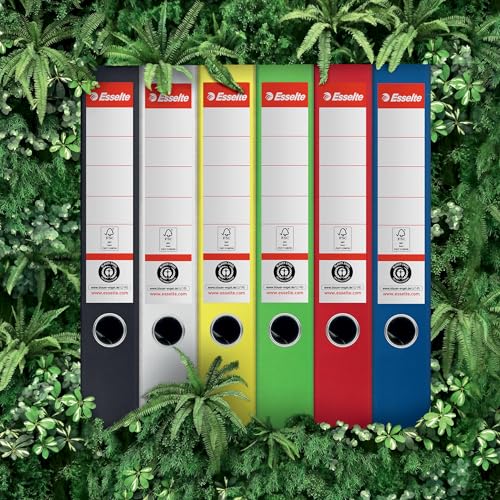 Classeur a levier Esselte A4 noir pack de fournitures de bureau - 6